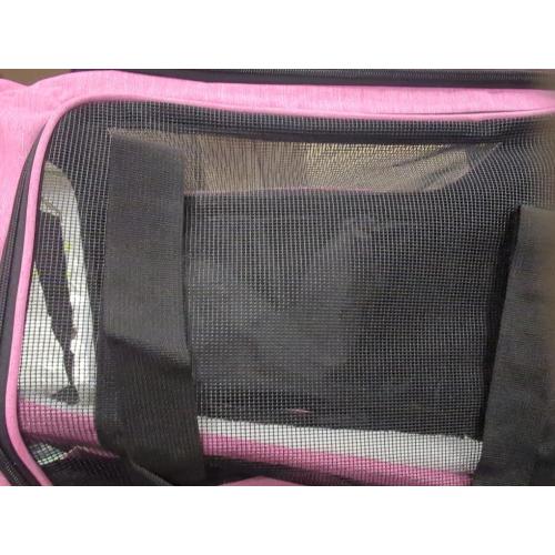 Henkelion Pet Carrier for Small Medium Cats Dogs Puppies up to 15 Lbs, TSA Airline Approved, Soft Sided, Collapsible Travel - Pink