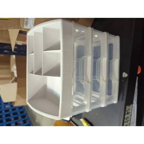Desktop Storage Box Organizer Multi Transparent Drawer for Makeup Sundries and Office Supplies Space-saving Design for Home Dorm and Classroom Use