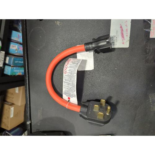 Orange STW Heavy Duty Nema 14-50P 50-AMP Plug Male to 6-20R/6-15R T-Blade Adapter, 4-Prong 250V to 20A 250V 6-20/15R Adapter, 14-50 to 6-20R EV Dryer Adapter