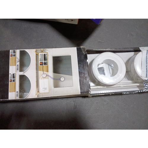 In-Wall Cable Concealer Power Grommet Kit for Mounted TVs - White