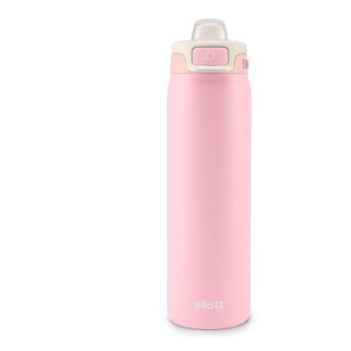 Ello Pop and Fill 22oz Stainless Steel Water Bottle Sorbet Pink