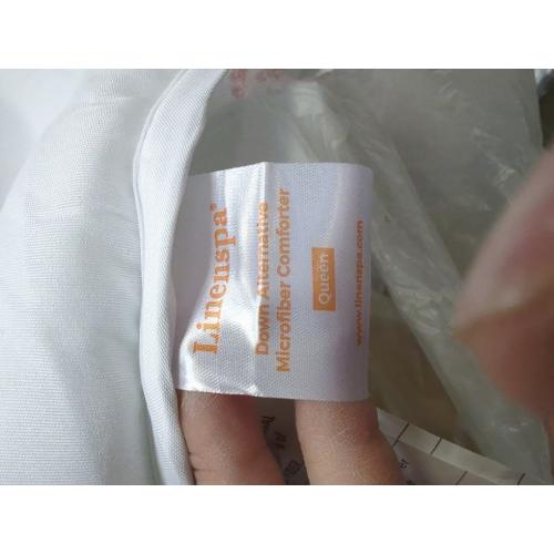 LINENESPA Comforter Blanket Full/Queen, Reversible Lightweight Microfiber All Season Blanket, White