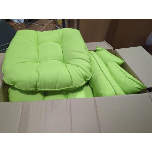 Lime Green Wicker Chair Cushions of 5 Pieces, Waterproof Outdoor Loveseat Cushion for Wicker Furniture, 1 Love Seat Cushion, 2 U-Shape and 2 Lumbar Pillows for Patio Furniture