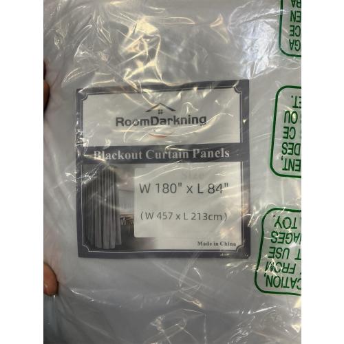 White 100% Blackout Curtains for Living Room Thermal Insulated Light & Heat Blocking Full Room Darkening Noise Reducing Grommet 2 Panels Curtain (White,180”W x 84 L)