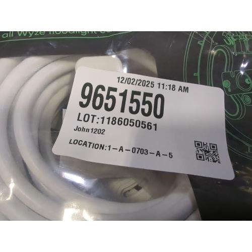 Wyze Floodlight Cam Plug-in Mount for Wyze Floodlight Cameras v1/v2/Pro, Electrical Box with 20ft Weather-Resistant Outdoor Power Cable, Easy Installation (White)