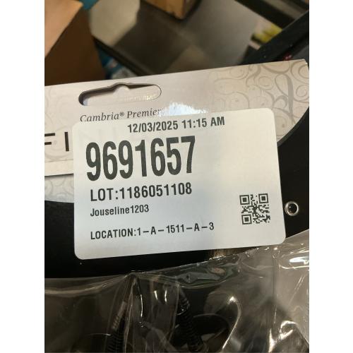 Cambria Premier Complete Birdcage Finials in Graphite (Set of 2)