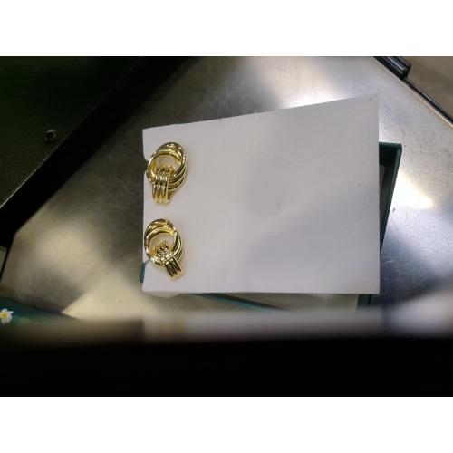 Chunky Small Knot Earrings Gold Silver Geometric Earrings for Women Dainty Gold and Silver Plated Dangle Drop Earrings Hypoallergenic and Lightweight Fashion Trendy Jewelry Gifts