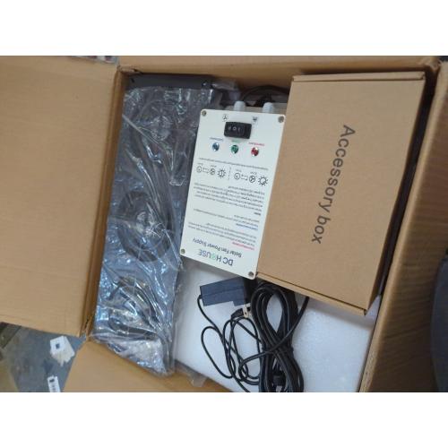 25W Solar Powered Exhaust Fan Kit with 12000mAh Lithium Battery Ideal for Chicken Coops Greenhouses Attics and Sheds 2600RPM 10ft Cord IP67 Waterproof Black