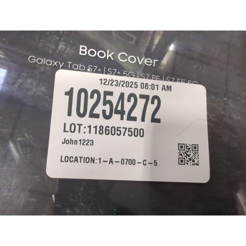 SAMSUNG Galaxy Tab S7 FE Book Cover, Protective Tablet Case w/ 2 Viewing Angles, Magnetic Design, S Pen Holder, Slim, Lightweight, US Version, Mystic Black