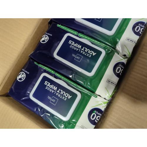 Adult Wipes For Elderly - 8x13 720ct (12 Packs of 60) Huge & Soft Non-Flushable Body Wipes for Adults Bathing No-Rinse - Incontinence Disposable Washcloths, Vitamin E & Aloe Infused Shower Wipes.