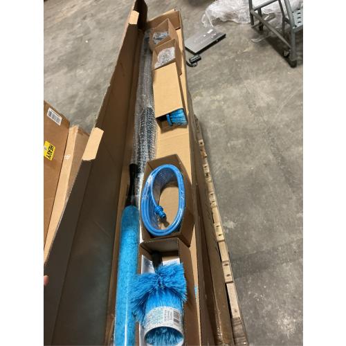 IGADPole 20 FT Water-Fed Cleaning Kit – Extendable Telescopic Pole with Soap-Dispenser, Brush & Cobweb Duster, Adjustable 5-20 FT Handle for Safe High Window, Gutter, Solar Panel & Exterior Cleaning