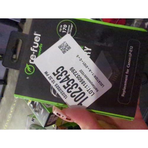 Digipower - Re-Fuel Rechargeable Lithium-Ion Replacement Battery for Canon LP-E12