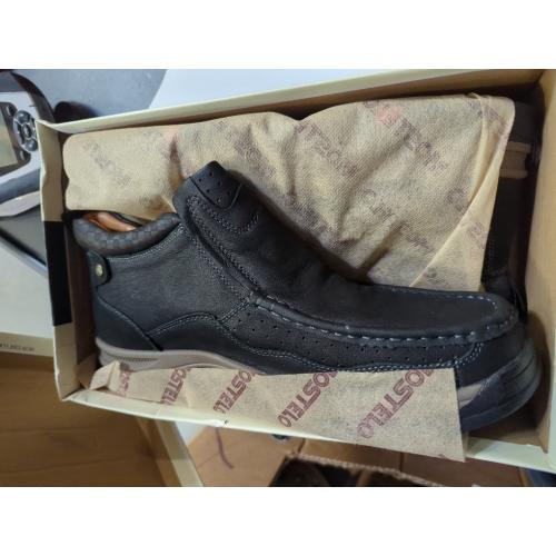 Size 12 Mens Slip On Casual Loafers Classic Outdoor Leather Walking Hiking Shoes Comfortable for Work Office Dress Outdoor High Top