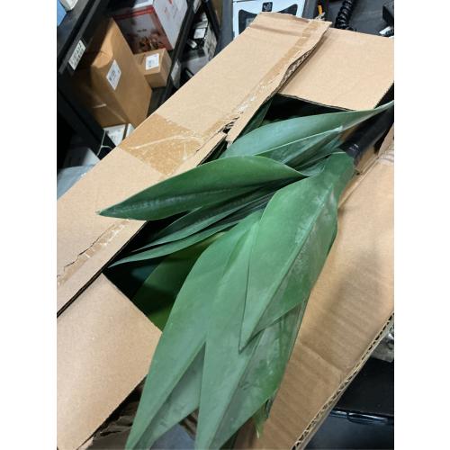 Velener Artificial Plant Outdoor Agave - Small Size UV Resistant Fake Agave Plants for Indoor and Outdoor Decor(14 Inch)-2 Pack