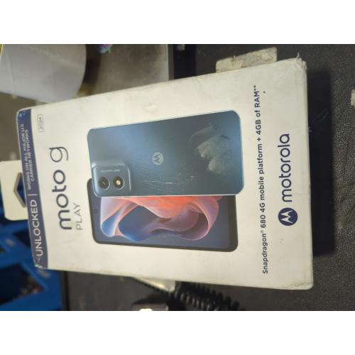 Motorola Moto G Play | 2024 |  Unlocked 4G LTE | 4/64GB | 50 MP Camera | Sapphire Blue (Renewed)