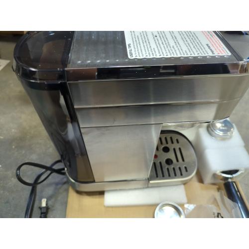 CASABREWS CM5418 Espresso Machine 20 Bar, Compact Espresso Maker with Steam Milk Frother, Stainless Steel Coffee Machine with 34oz Removable Water Tank for Cappuccino, Latte, Silver