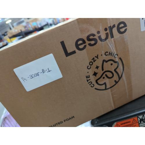 Size XL - WHITE - Lesure Outdoor Waterproof Dog Bed for Extra Large Dogs, Orthopedic Egg Crate Foam Pet Bed with Oxford Fabric Surface and Removable and Durable Cover, Machine Washable, 44''x32'',