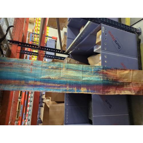 Small Table Runner Vintage Abstract Blue and Orange Table Runner Messy Rust Painting Farmhouse Coffee Table Runners for Kitchen Dining Table Home Decor 36