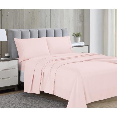 Swift Home Ultra-Soft 4-Piece Sheet Set - Essential 1800 Series Microfiber Rose Blush