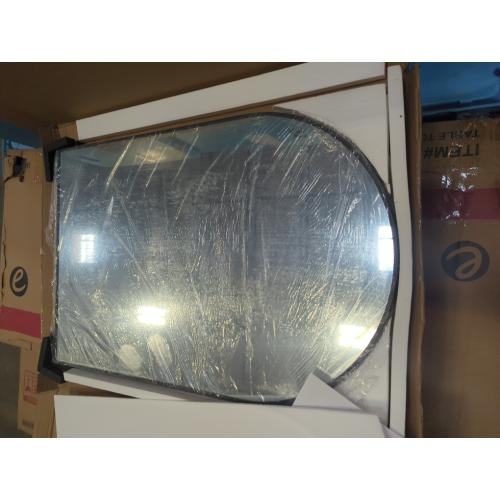 Set of 2 Size 24x36 Color Black FICTOR Bathroom Mirror for Wall,2 Pack 24”x36” Arched Vanity Bathroom Mirror for Over Sink, Metal Framed with HD Shatter-Proof Glass for Entryway, Living Room,Bedroom(Black)