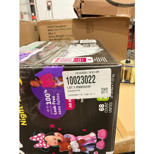 Pull-Ups Girls' Night-Time Training Pants, 2T-3T (16-34 lbs), 68 Ct (Select for More Options)