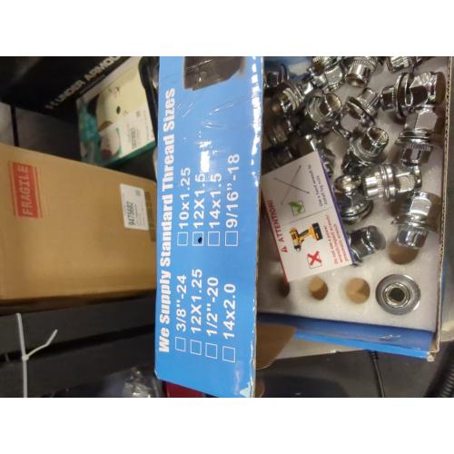 12x1.5 Lug Nuts 20 Pcs Chrome Closed End Mag Style Lug Nuts with Washer 13/16 (21mm) Hex Compatible with Toyota Camry/Corolla/Tacoma Lexus