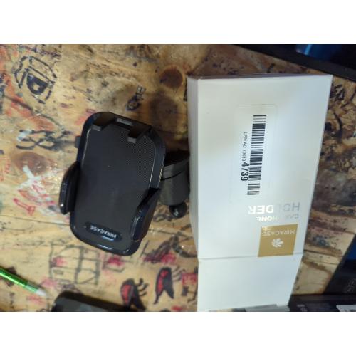 Miracase Phone Holders for Your Car with Upgraded Double Metal Hook Clip, Air Vent Cell Phone Car Mount, Universal Automobile Cradle Fit for iPhone Android and All Smartphones, Light Black