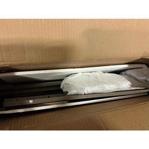 DINZI LVJ Litter Box Enclosure, Cat Litter House with Louvered Doors, Entrance Can Be on Left or Right Side, Spacious Hidden Washroom for Most of Box, Furniture Cabinet, Gray Wash