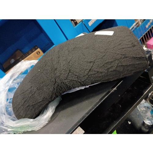 Sintuff Recliner Leg Rest Cushion Sofa Footrest Pillow with Cover Half Moon Bolster Pillow Under Knee Pillow for Sleeping On Back Alleviating Pain, 19.7 x 8 x 3.5 Inch (Black)