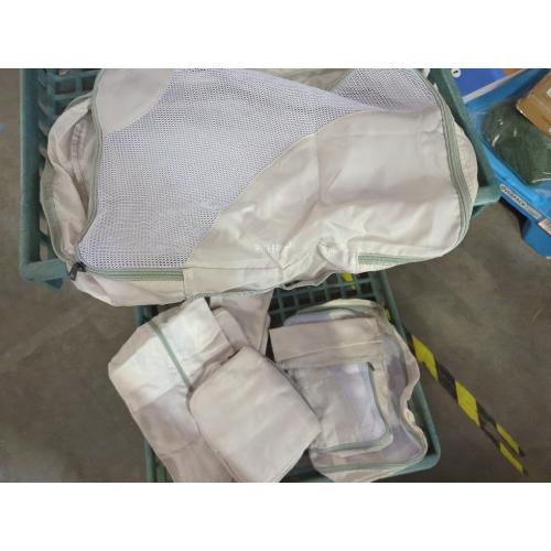 5 Set Compression Packing Cubes for Travel, Lightweight Space-Saving Luggage Organizers, Sturdy Water-Resistant Suitcase Organizer, Travel Accessories and Essentials (Cream 5 Set)