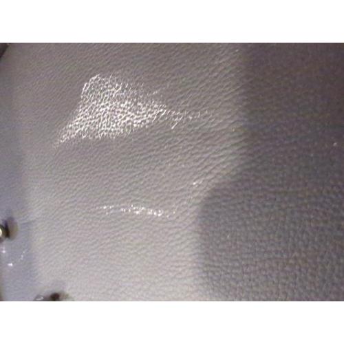 KKTONER PU Leather Round Rolling Stool with Foot Rest Height Adjustable Swivel Drafting Work SPA Task Chair with Wheels (Black)