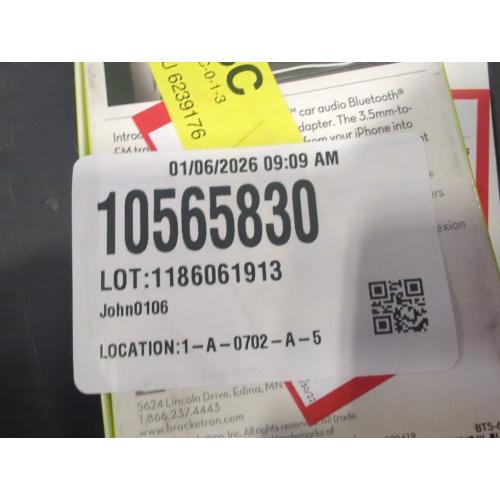 Bracketron - Roadtripper Bluetooth FM Transmitter - White