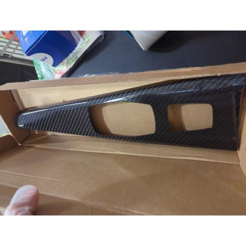 for 4 Series F33 F83 Convertible 13-20 Accessories Car Central Multimedia Knob Panel Sticker Real Hard Carbon Fiber