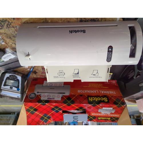 UNTESDED...Scotch Thermal Laminator Machine, 5 in Minute Warm-up, 9 Input, for Laminating Sheets Up to 5-Mil Thick