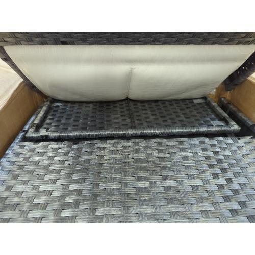 3pc Gray Weave Outdoor Patio Set