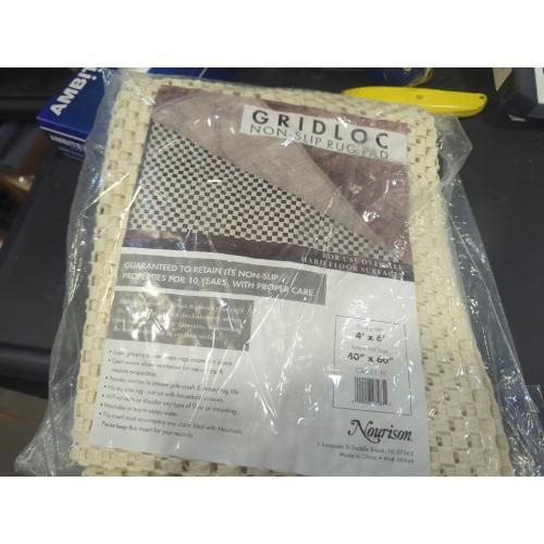 Size 3 X 5 (ft) Ivory mNourison Grid-Loc Size 3 X 5 (ft) Ivory Indoor Area Rug