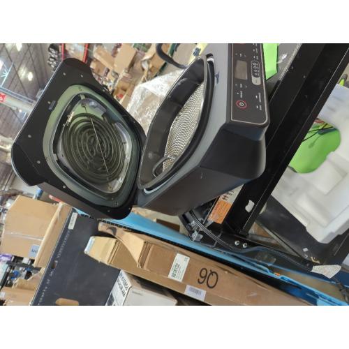 Ninja Foodi 6-in-1 Indoor Grill with Air Fry, Roast EG201 Black/Silver: Smokeless, Cool Touch, Digital Display, Dishwasher-Safe, Recipes Included