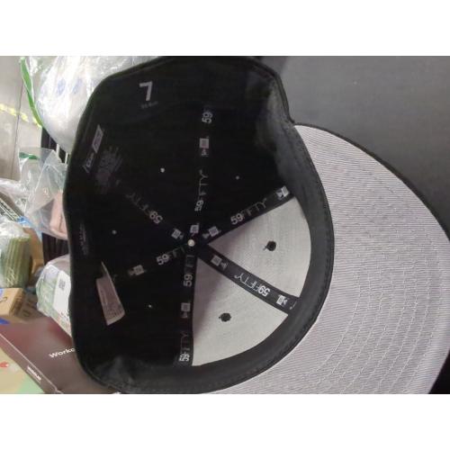 Size 7 New Era New York Mets MLB Basic 59FIFTY Fitted Cap Black
