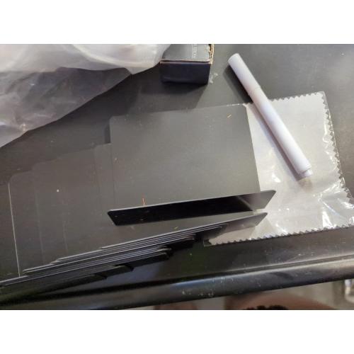 15 Pcs 4x3 Mini Chalkboard Signs-Small Food Labels, Reserved Table Signs for Buffet, Birthdays, Bakery, Weddings Table Numbers, Place Cards, Name Tag- Include 1 Liquid Chalk Markers and 1 Rag