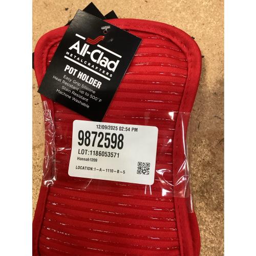 All-Clad Premium Pot Holder, 2 Piece, Chili Red