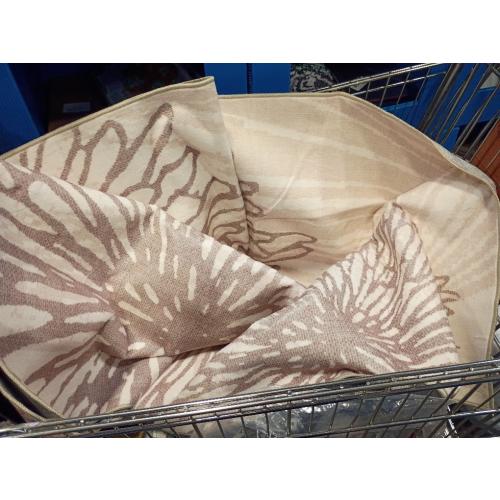 WITSHOCK 8x10 Area Rugs for Living Room: Beige Floral Washable Rugs for Bedroom Dining Room Office Nursery Modern Non-Slip Stain Resistant Low Pile Home Decor（Beige/Brown,8'x10'）