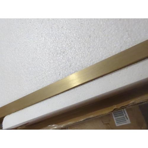 LOAAO 24”X32” Gold Bathroom Mirror, Rounded Rectangle Gold Frame Mirror, Brushed Gold Bathroom Vanity Mirror Wall-Mounted, Anti-Rust, Hangs Horizontally or Vertically