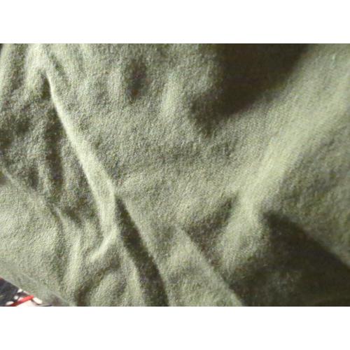 Size Large Round Neck W/removable Bra Cup Cotton Spandex Bra Top (Olive