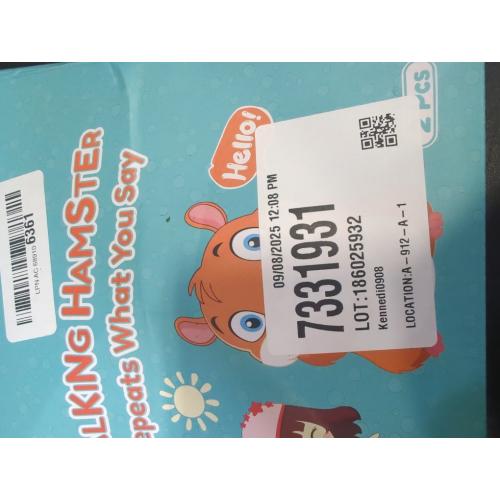 Brown 2 pack KIZZYEA Bigger Talking Hamster - 2 Pack Repeats What You Say Talking Hamsters - Interactive Stuffed Plush Animal Talking Toy, Early Educational Toy, Fun Gift for Toddlers, Boys & Girls