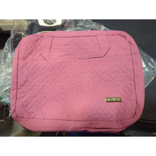 Pink HOTOR Travel Toiletry Bag w/Hanging Hook - Spacious Toiletry Bag Essentials for Women & Men, Makeup Bag/Big Comparment, Waterproof for Travel Accessories, Rosewood-Pink