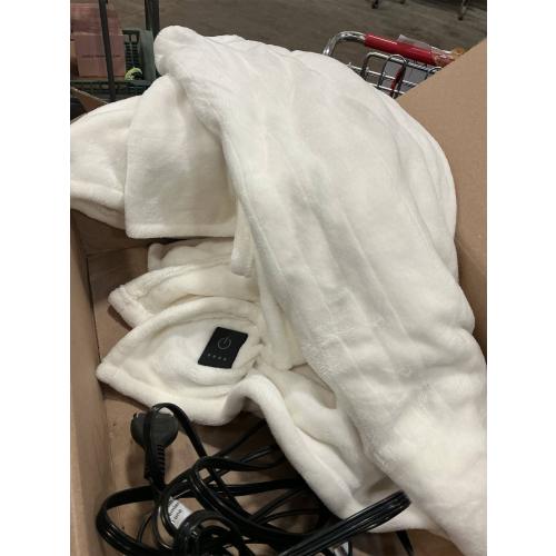 Heated Throw Blanket Electric Blanket with Built-in Button Controller 50x60 One-Touch Ultra Cozy Soft Warm Heating Electric Blanket with 4 Heat Levels & 4 Hours Auto-Off Overheat Protection