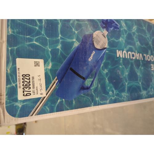 Pool Vacuum for Above Ground Pool: Cordless Handheld Pool Vacuum w/Telescopic Pole, Rechargeable Swimming Pool Cleaner for Inground Pools and Hot Tubs, Powerful Suction up to 18 Gallons/Min.