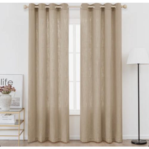 Kambi Linen Blend Semi-Sheer Curtain Panel Pair (Set of 2)ByRed Barrel Studio®