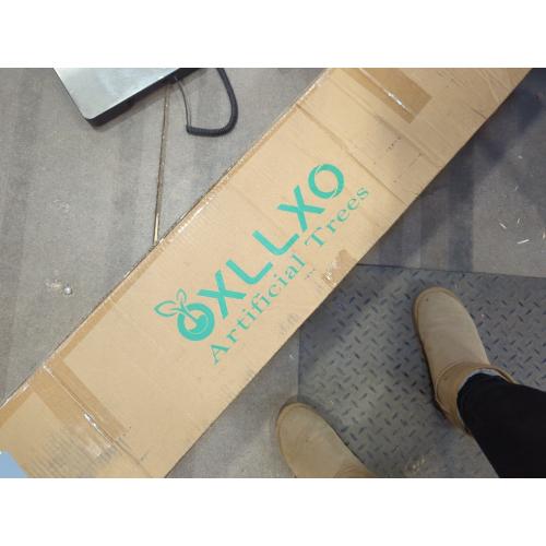 6ft Full Artificial Fiddle Leaf Fig Tree (72in) with Plastic Nursery Pot Faux Tree, Ficus Lyrata Fake Plant for Office House Farmhouse Living Room Home Decor (Indoor/Outdoor)