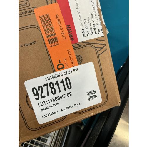 Wyze Auto-Lock Bolt, Fingerprint Keyless Entry Door Smart Bluetooth Deadbolt Replacement, Backlit Keypad, IPX5 Weatherproof, in-App History and Scheduled Access, BHMA, UL 20-Min Fire Rated